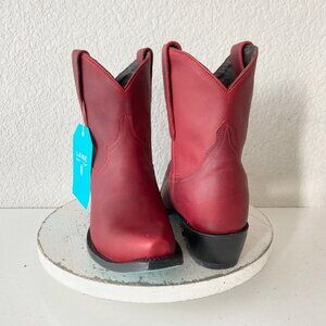 Lane EMMA JANE Womens Cowboy Bootie 10 Red Western Cowgirl Short Ankle Boots